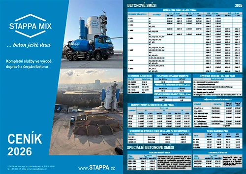 STAPPA mix Brno - Ceník betonu